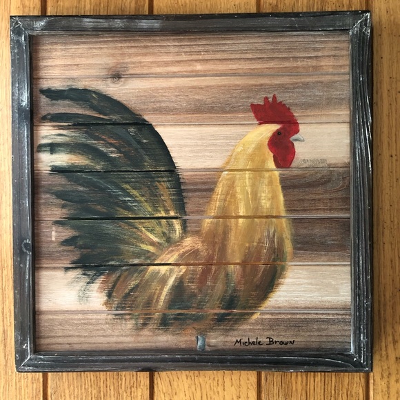 Farmhouse Rooster Wall Decor - Picture 2 of 3